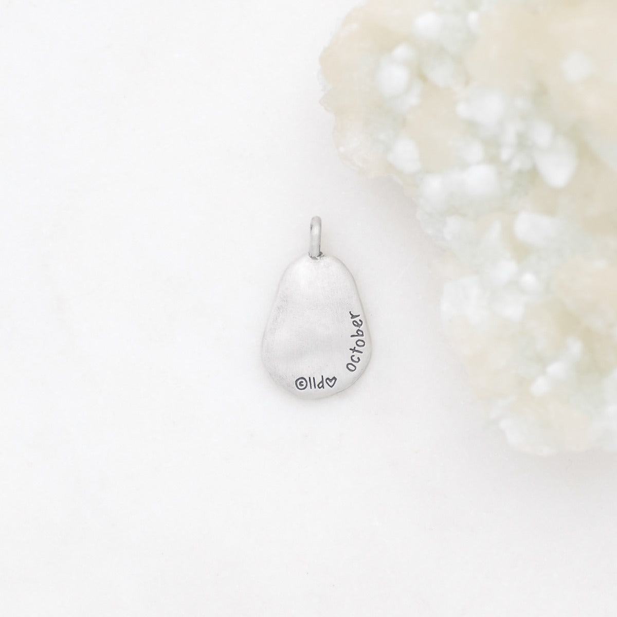 October Birth Flower Charm {Sterling Silver}