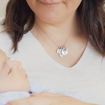 November Birth Flower Necklace {Sterling Silver}