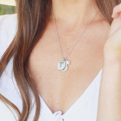 November Birth Flower Necklace {Sterling Silver}