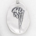 December Birth Flower Charm {Sterling Silver}