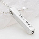 What Matters Most Necklace - 1 Side {Sterling Silver}