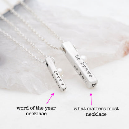 Word of the Year Necklace {Sterling Silver}