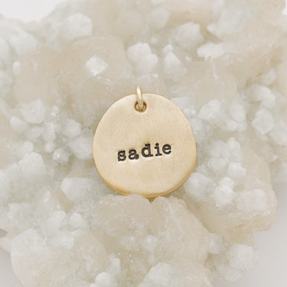 Beloved Name Charm {14k Gold}