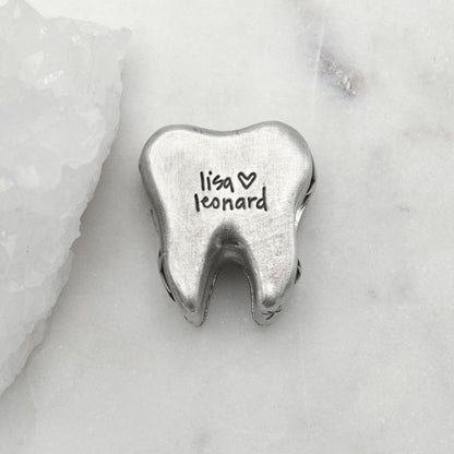 Personalized Tooth Fairy Box {pewter}