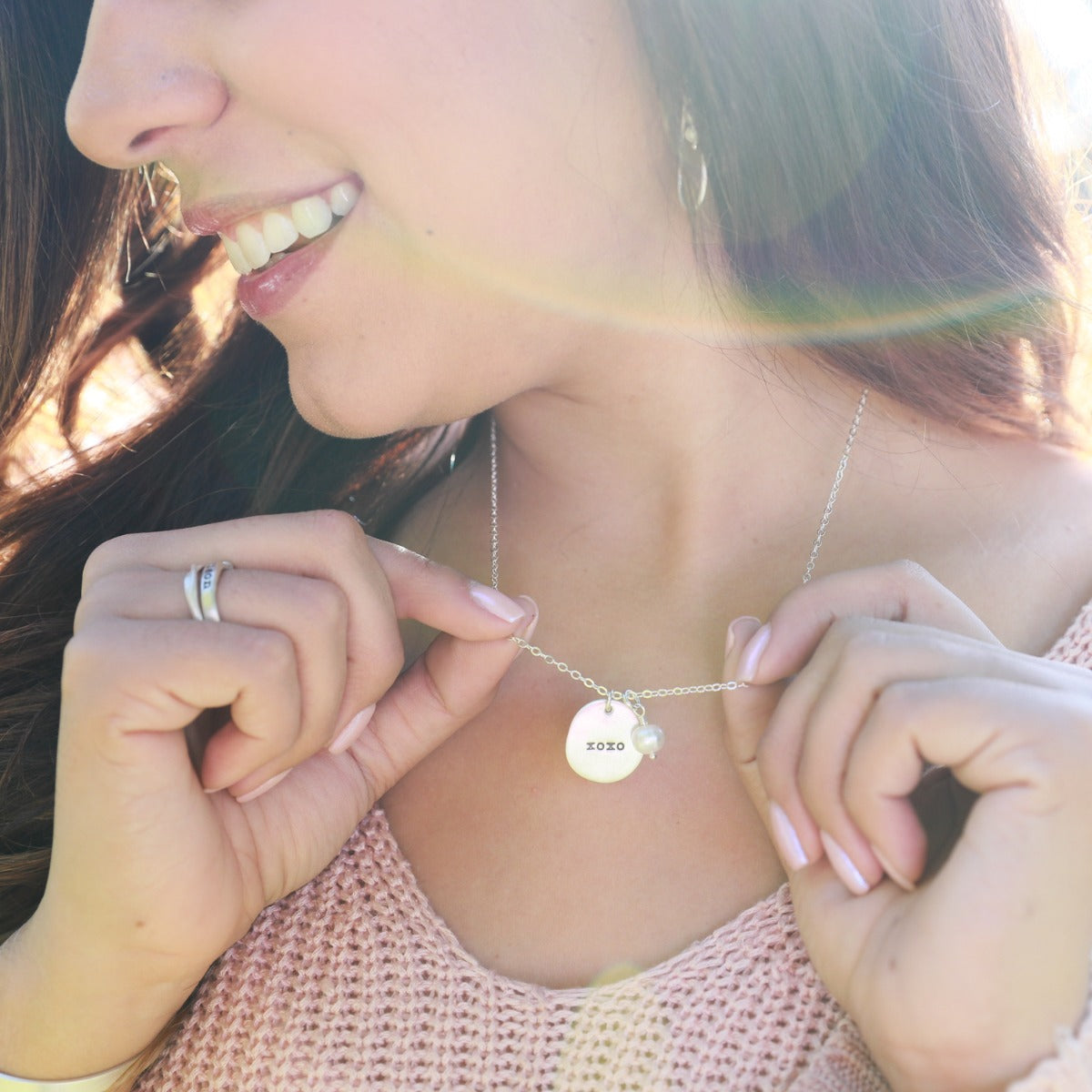 Beloved Name Disc Necklace {Sterling Silver}