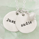 Beloved Name Disc Necklace {Sterling Silver}