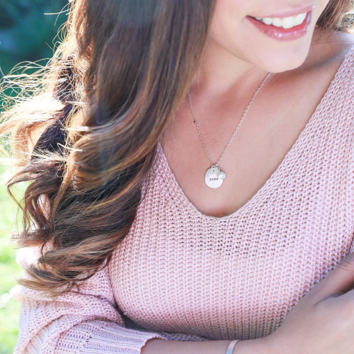 Beloved Name Disc Necklace {Sterling Silver}