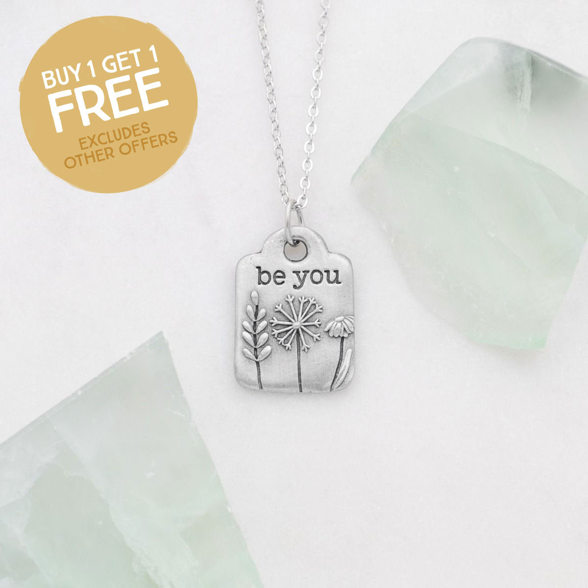 Be you {pewter} necklace