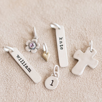 Tiny Jewels Buildable Charm Necklace {Sterling Silver}