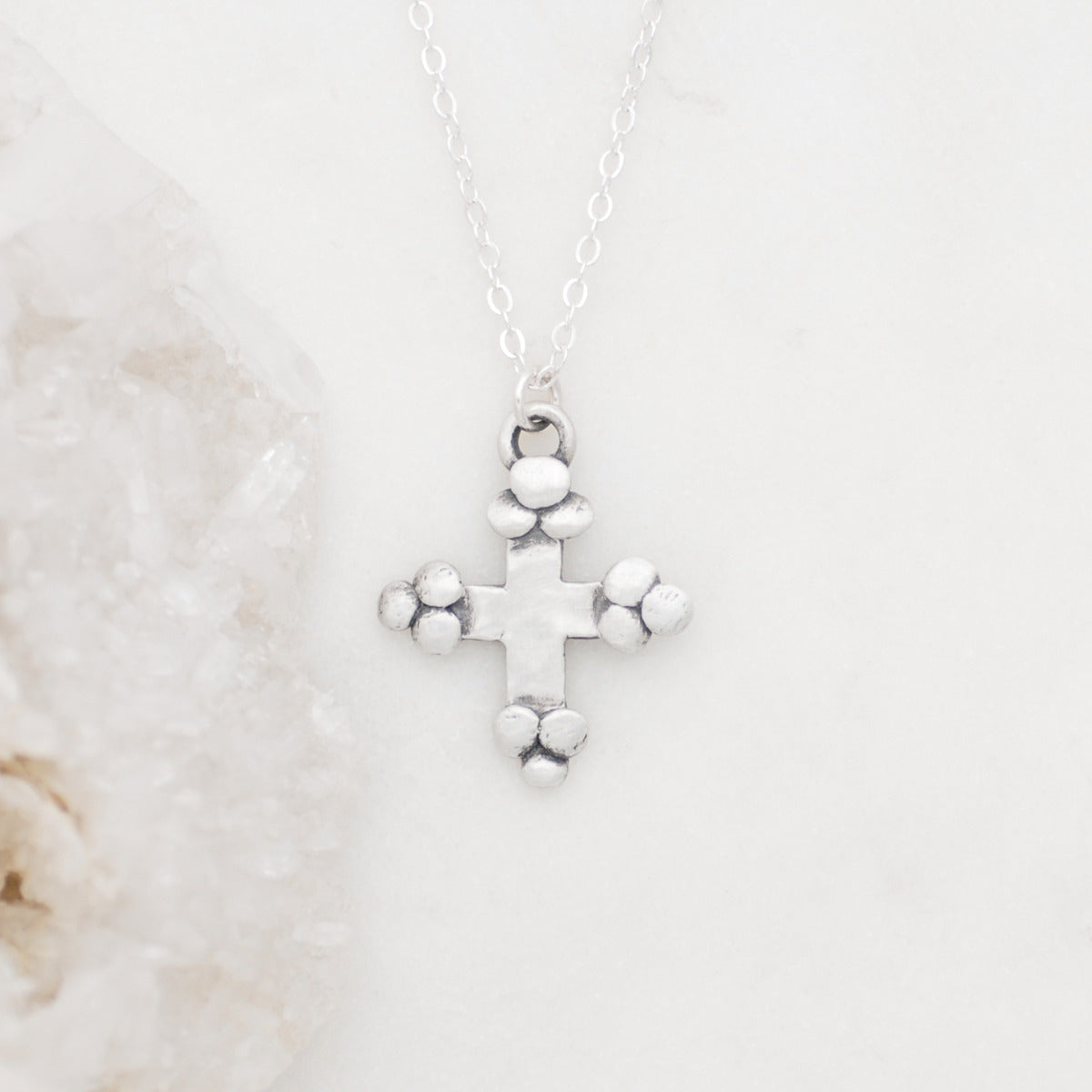 Known and Loved Cross Necklace {Sterling Silver}