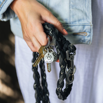 Furry Footprint Keychain {Sterling Silver}