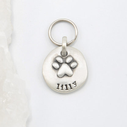 Furry Footprint Keychain {Sterling Silver}