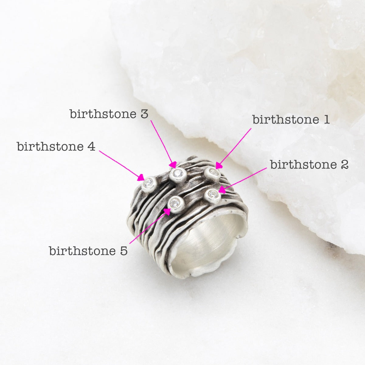 Brave Love® Birthstone Ring {Sterling Silver}