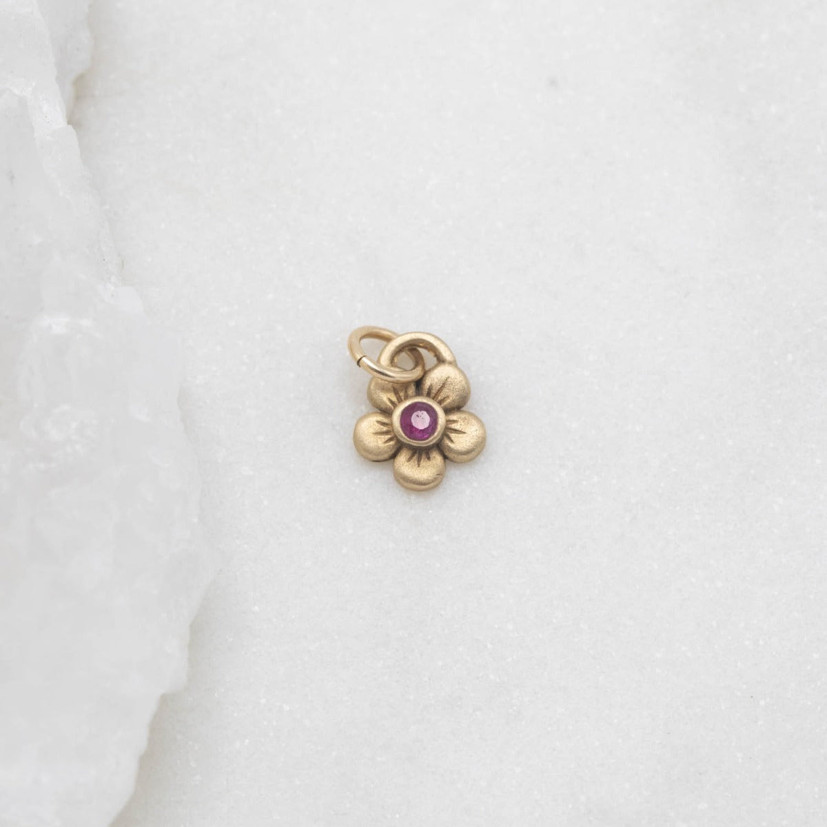 Birthstone Bloom Charm {14k Gold}