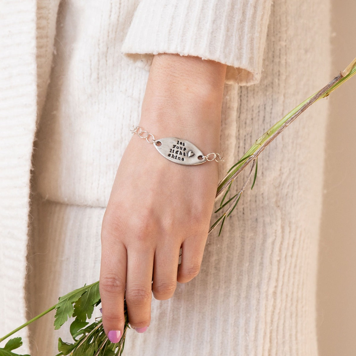 Let Your Light Shine Bracelet {Pewter}