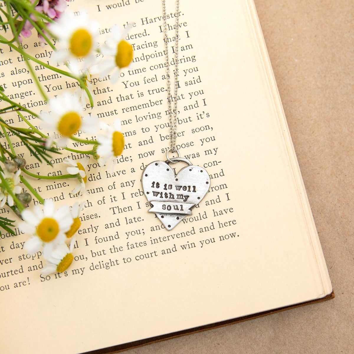 Well With My Soul Necklace {Pewter}