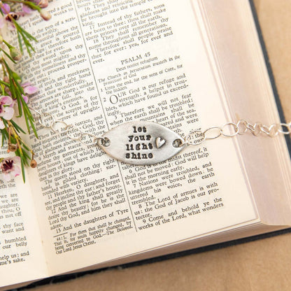 Let Your Light Shine Bracelet {Pewter}