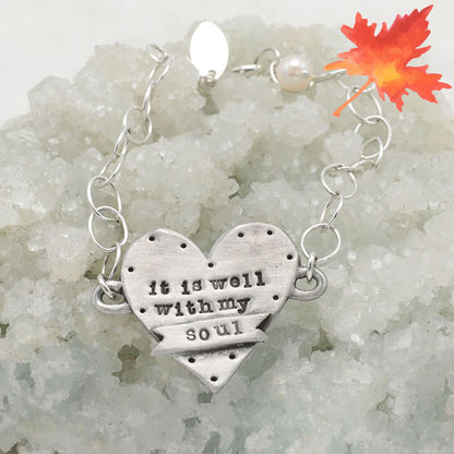 Well with My Soul Bracelet {Pewter}