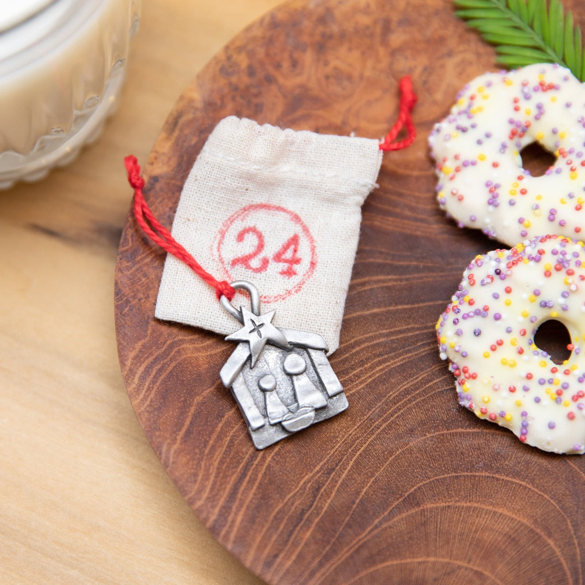 Our Christmas Tradition Advent Ornament Set {Pewter}