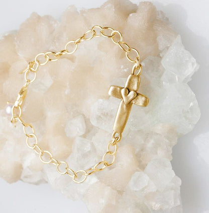 Cross of Faith Bracelet {14k Gold}