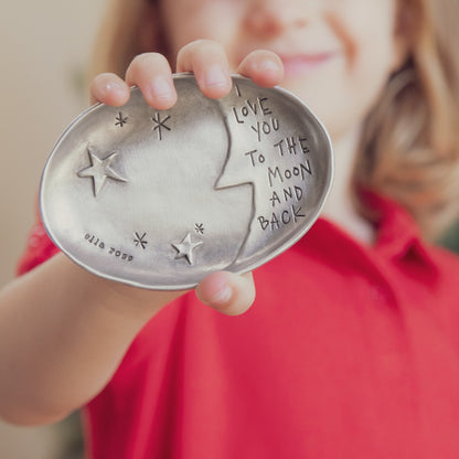 Moon and Back Keepsake Dish {Pewter}