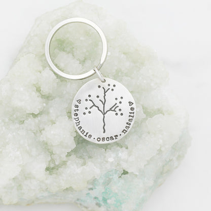 The Original Family Tree Keychain {Sterling Silver}