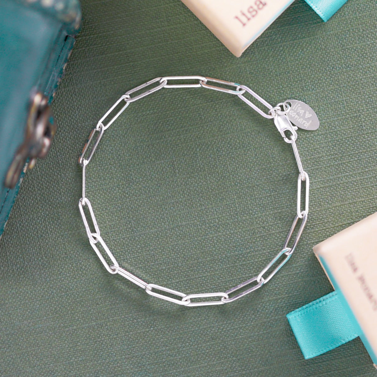 Large Oval Link Bracelet Chain {Sterling Silver}