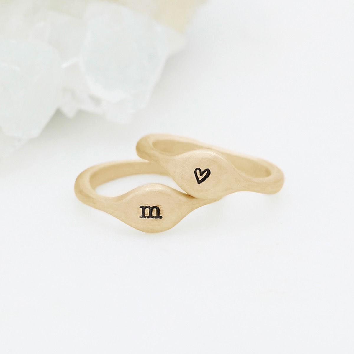 Initial Stacking Ring {10K Gold}