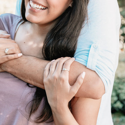 Initial Stacking Ring {Sterling Silver}