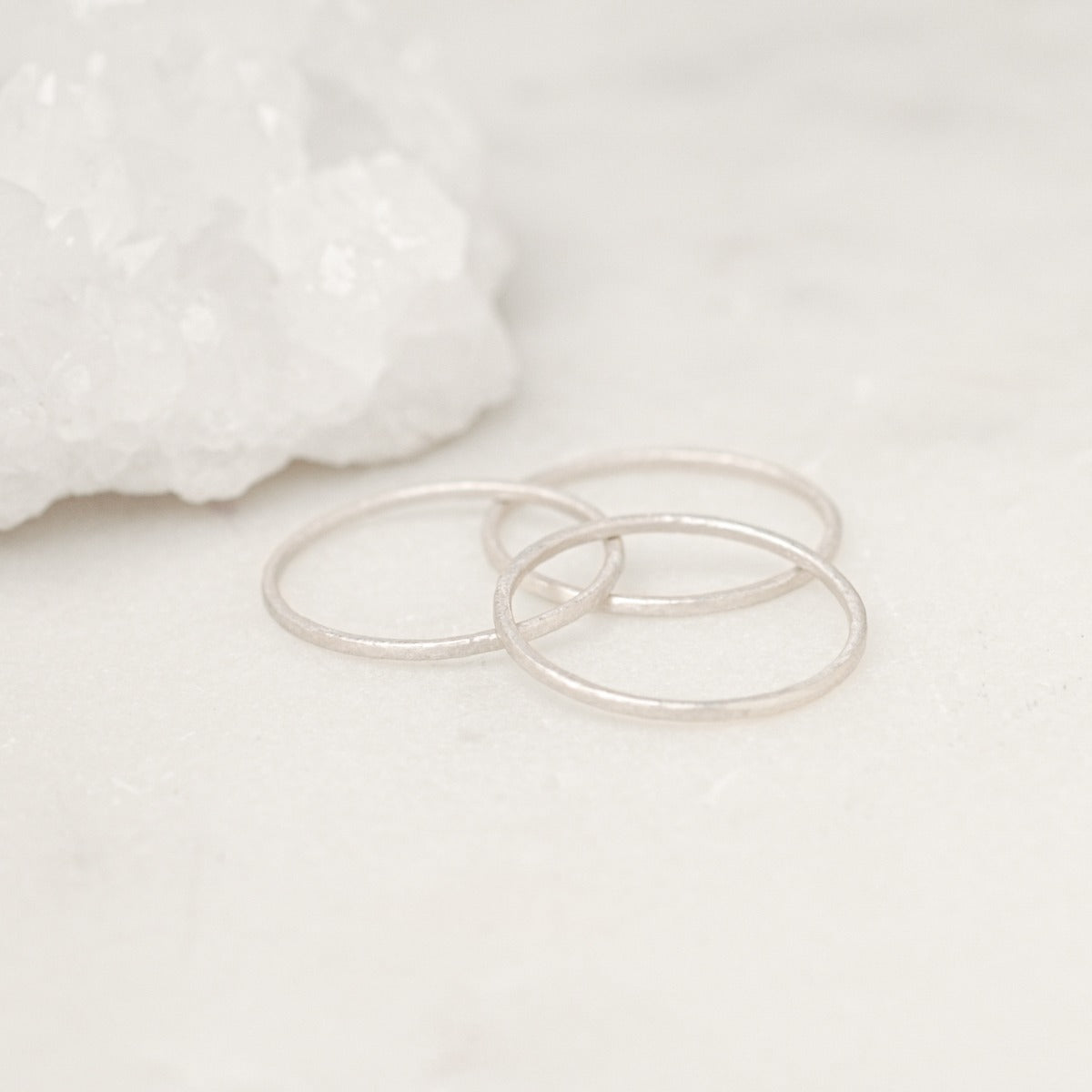 Featherweight Stacking Rings {Sterling Silver}