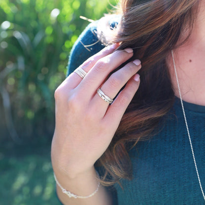 Featherweight Stacking Rings {Sterling Silver}