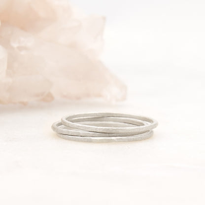 Featherweight Stacking Rings {Sterling Silver}