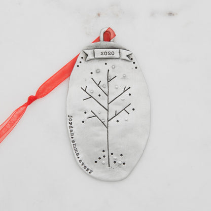 Family Tree Ornament {Pewter}