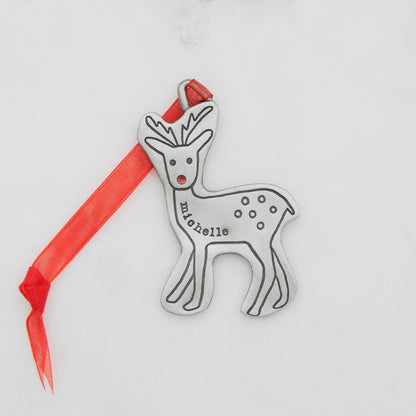 My Reindeer Ornament {Pewter}