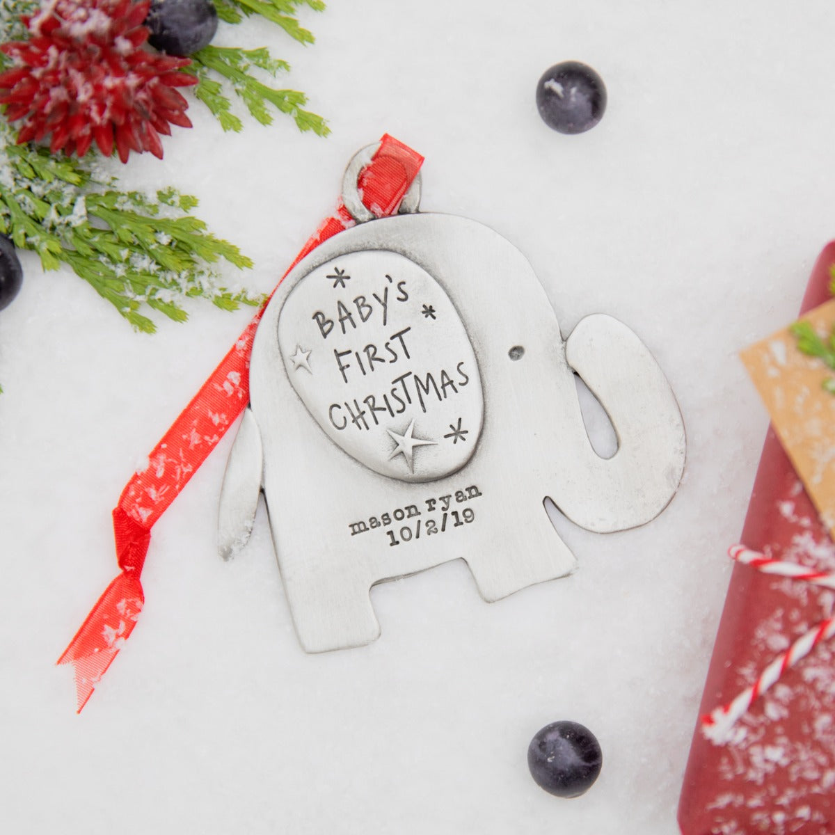 Baby's First Christmas Ornament {Pewter}