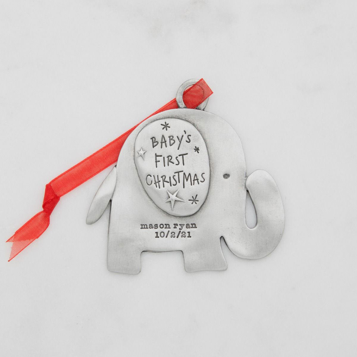 Baby's First Christmas Ornament {Pewter}