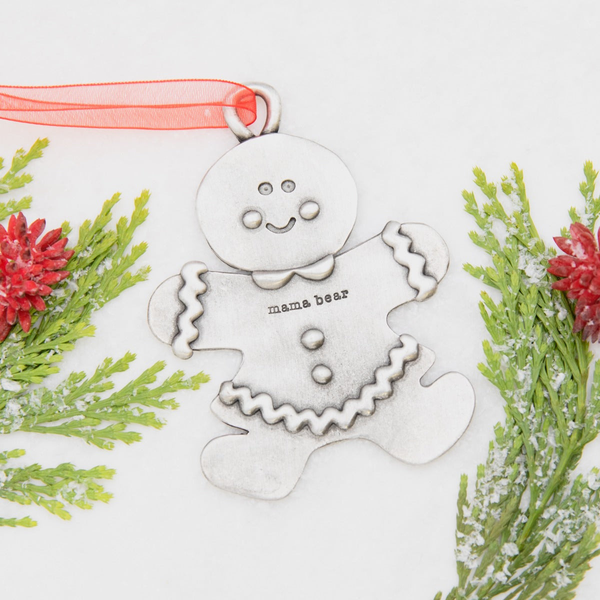 Gingerbread Mom Ornament {Pewter}