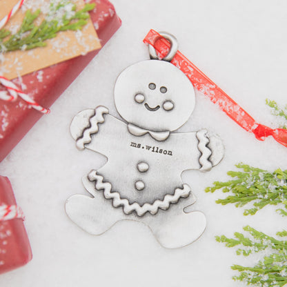 Gingerbread Mom Ornament {Pewter}