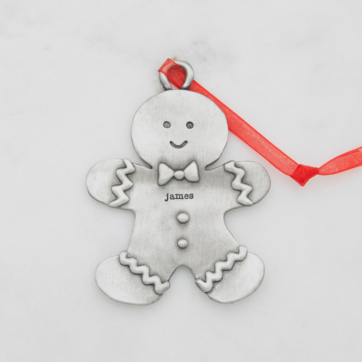 Gingerbread Dad Ornament {Pewter}