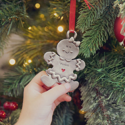 Gingerbread Girl Ornament {Pewter}