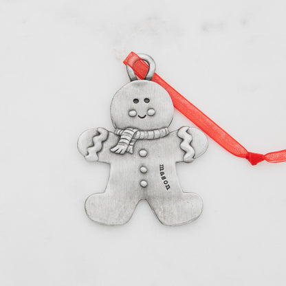 Gingerbread Boy Ornament {Pewter}