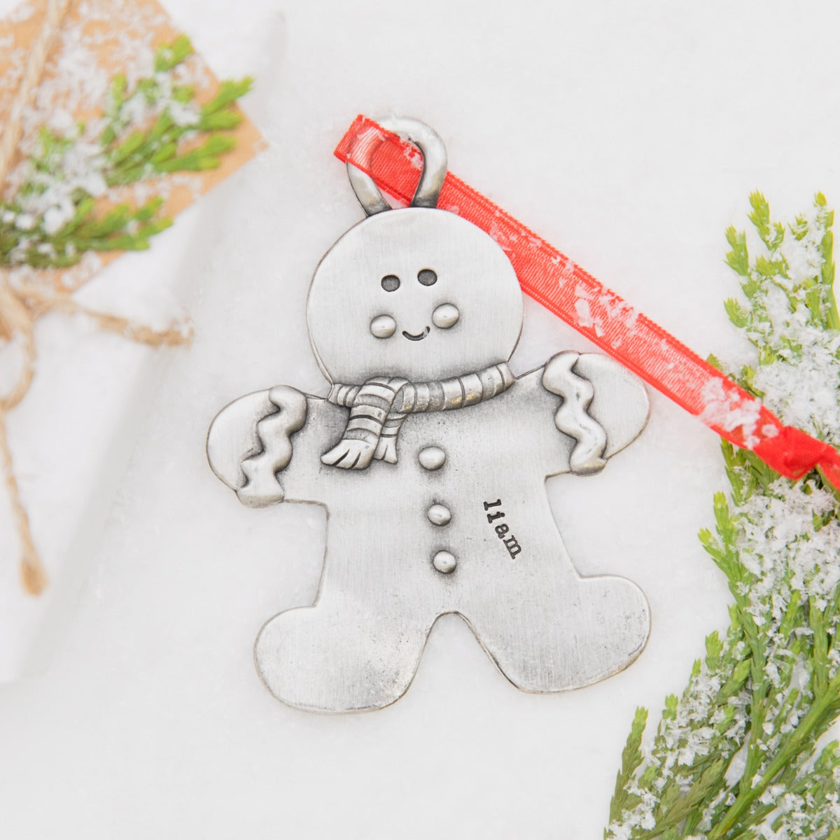 Gingerbread Boy Ornament {Pewter}