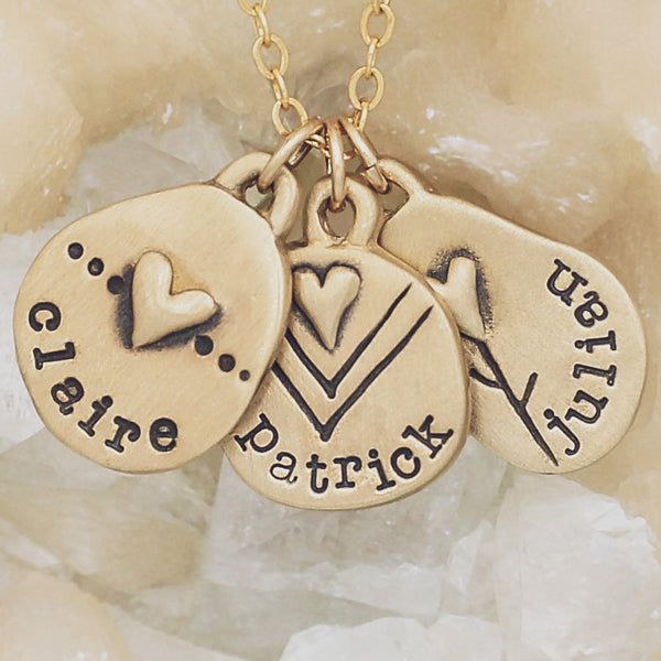 Jumble Of Love Necklace {10K Gold}