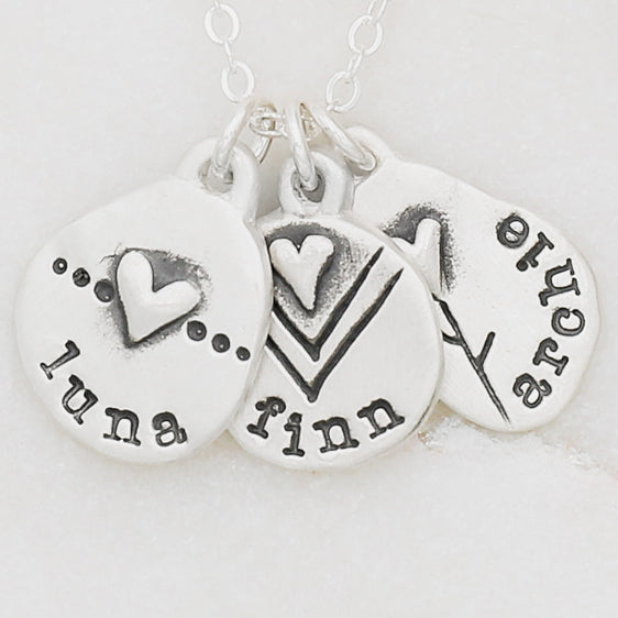 Jumble of Love Necklace {Sterling Silver}