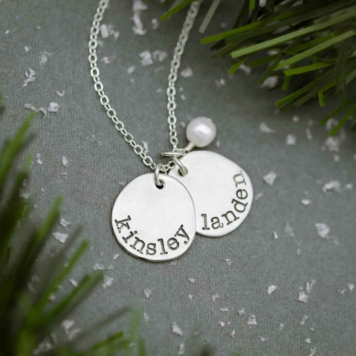 petite {sterling silver} mother's necklace