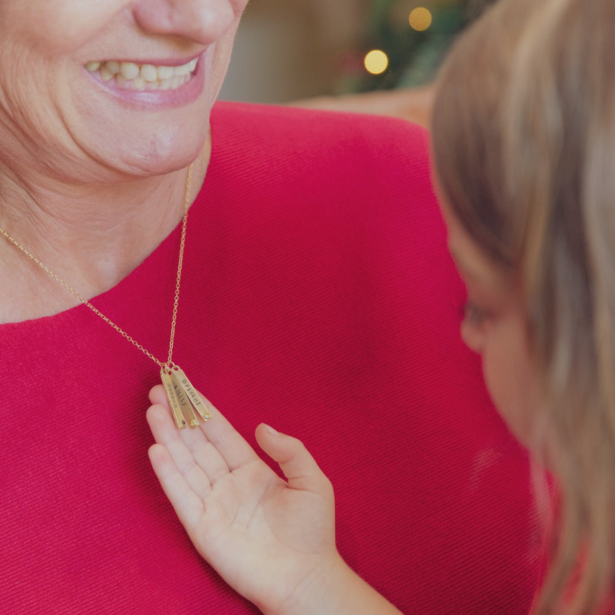 Bezel Birthstone Necklace {14K Gold}