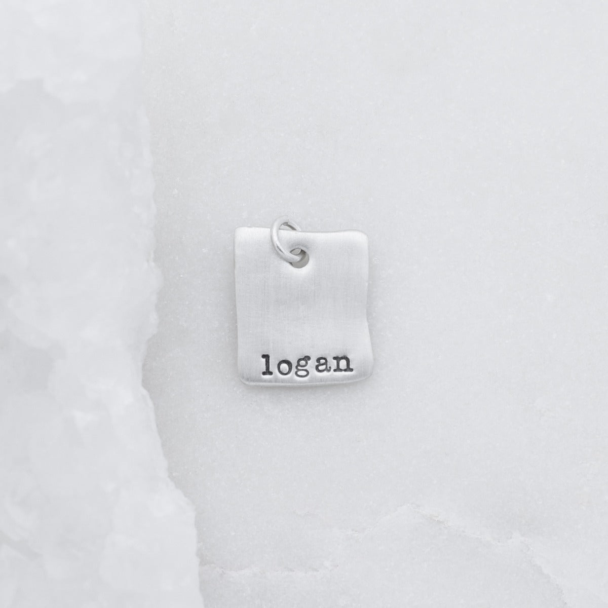 Square Tag {Sterling Silver}