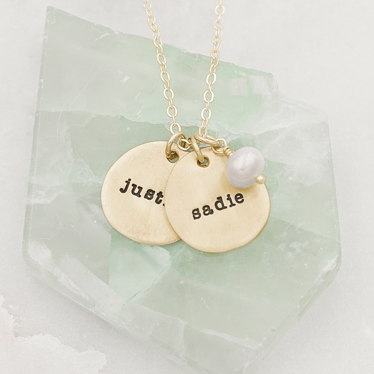 Beloved Name Disc Necklace {10k Gold}