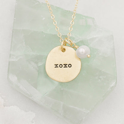 Beloved Name Disc Necklace {10k Gold}