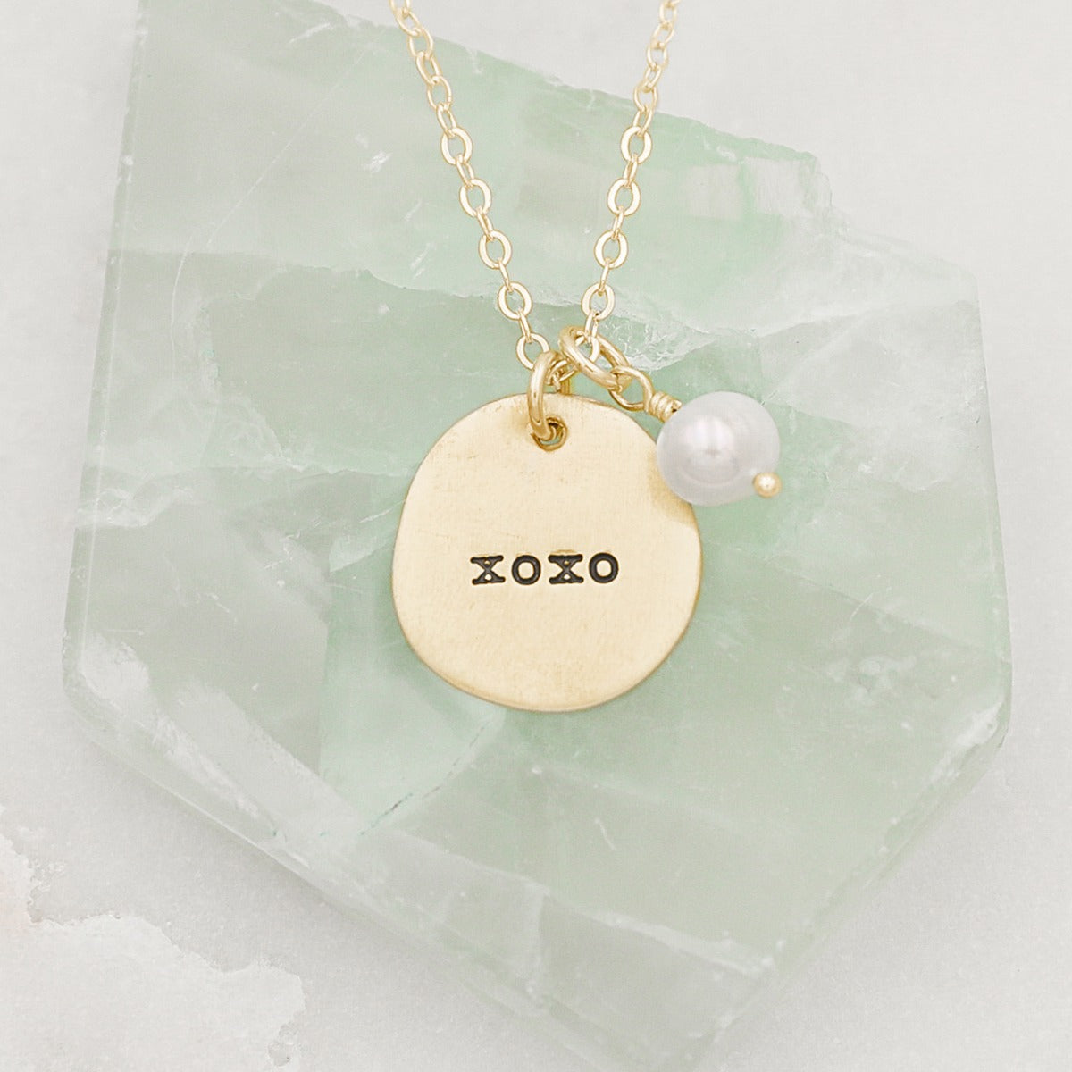 Beloved Name Disc Necklace {14k Gold}